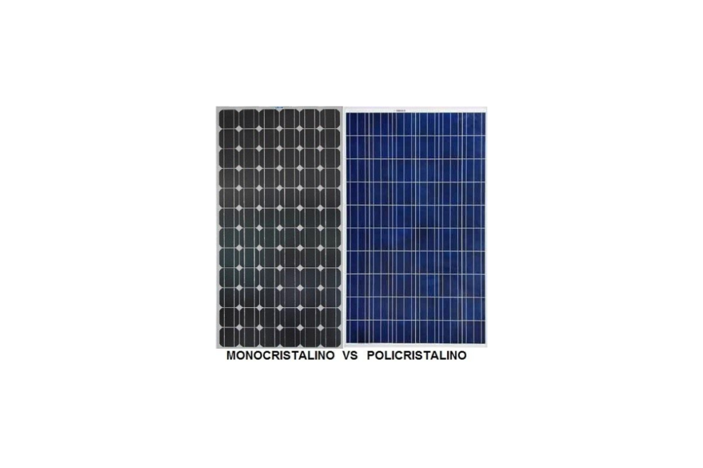 33. Qual a diferença entre um painel solar monocristalino e policristalino?