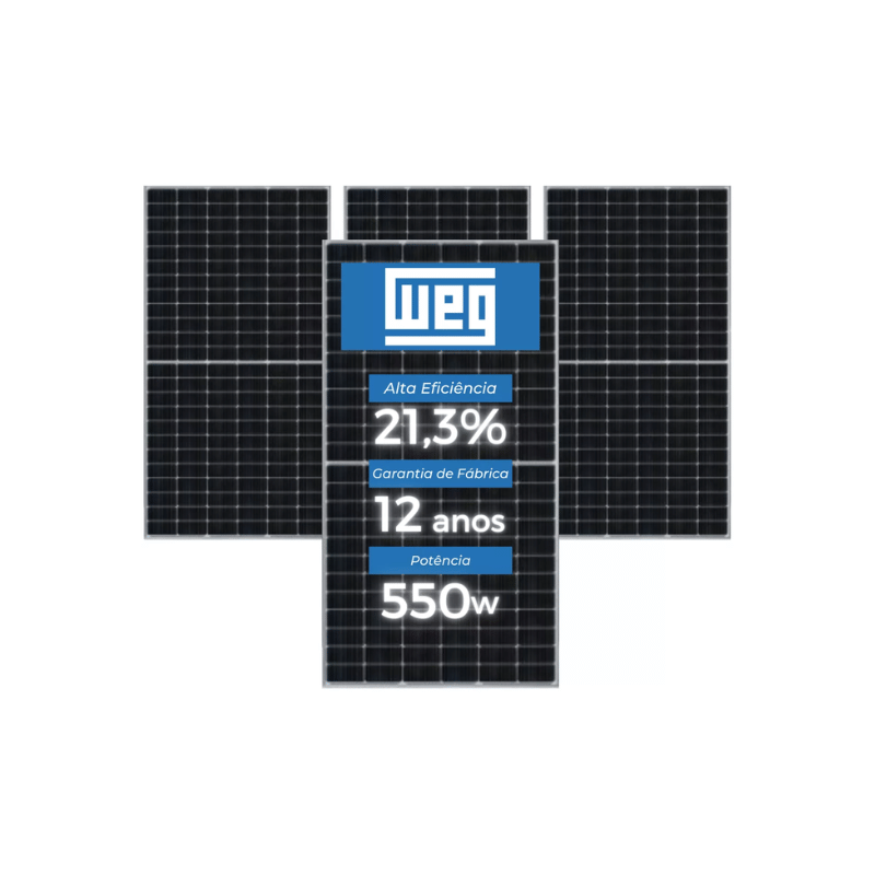 Placa Solar 550w Painel Fotovoltaico Módulo 4un Frete Grátis invest sustain