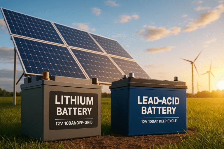 Bateria lítio off grid ou chumbo-ácido Qual escolher Invest Sustain Energia Solar