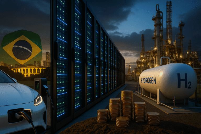 Brasil terá boom elétrico com carros, data centers e hidrogênio Invest Sustain Energia Solar