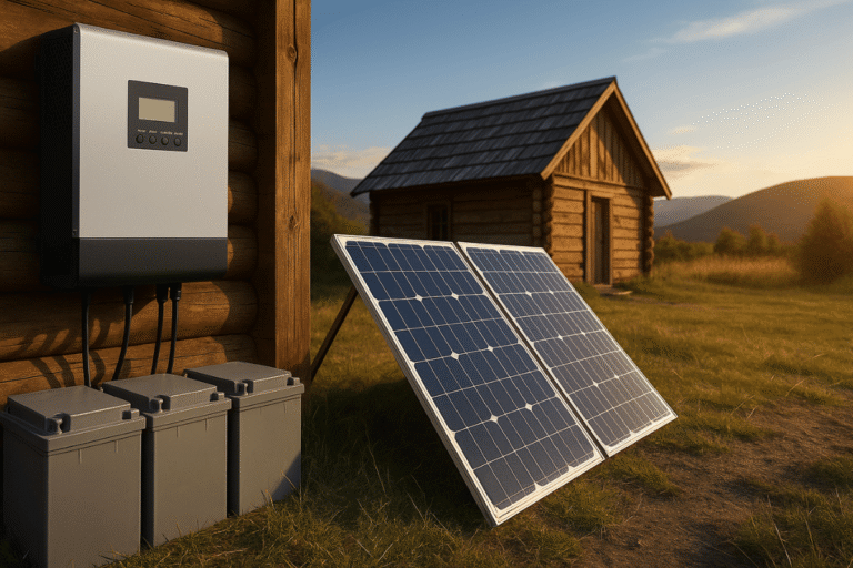 Inversor solar híbrido PowMr 2400W para energia off grid Invest Sustain Energia Solar