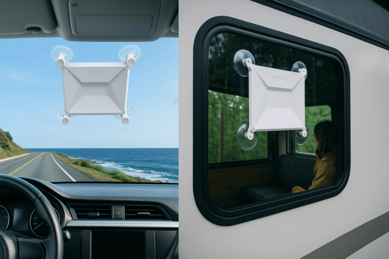 Suporte Starlink Mini para carro, barco e trailer com desconto Invest Sustain Energia Solar
