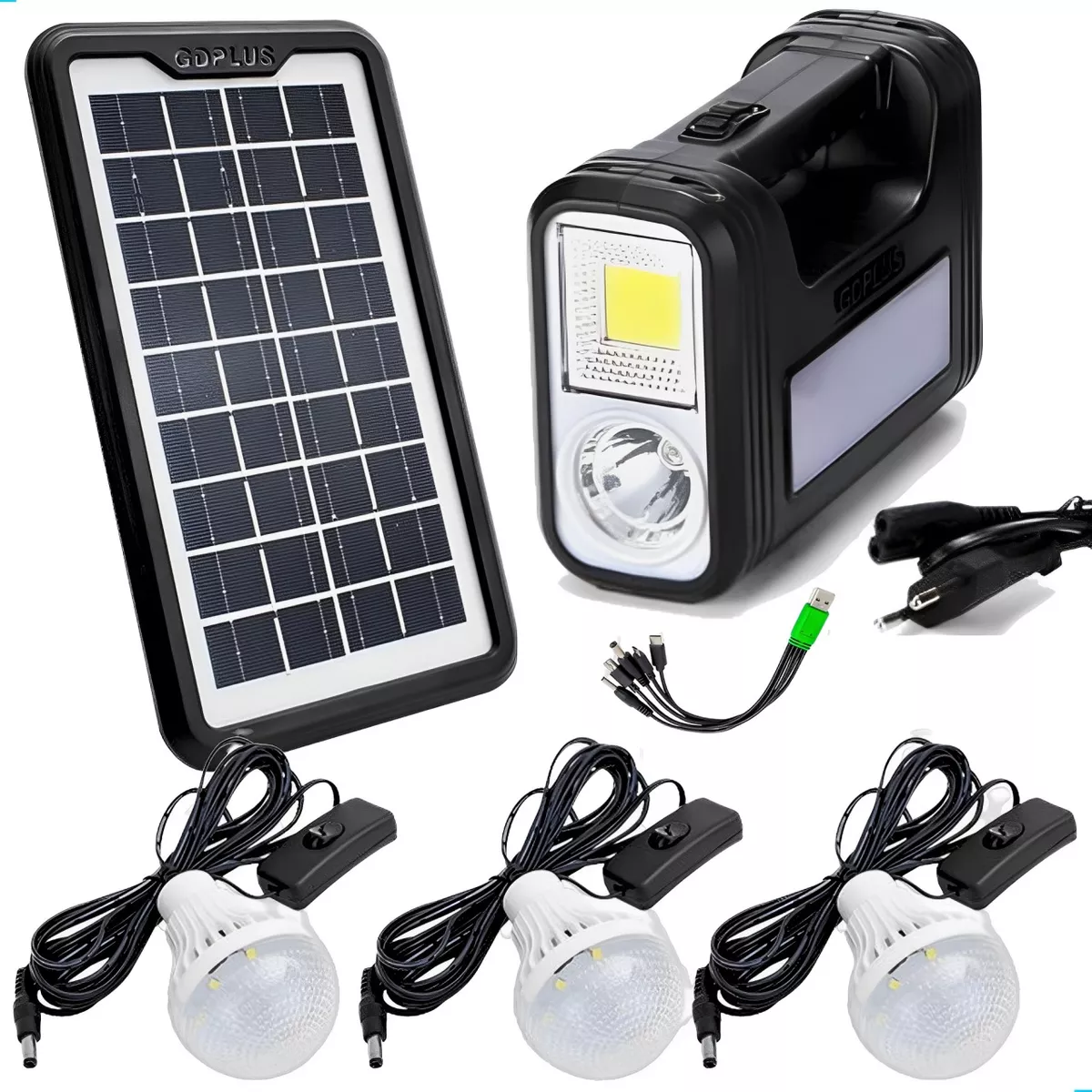 Kit de placa solar com 3 lâmpadas é sucesso no Mercado Livre