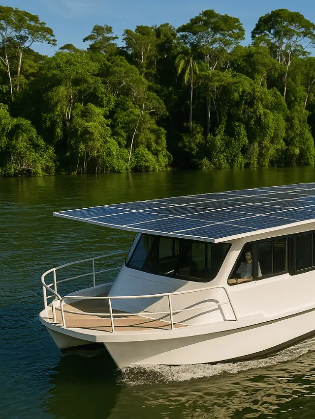 Barco solar substitui diesel na Amazônia Invest Sustain Energia Solar Capa Web Stories